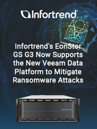 Infortrend's EonStor GS G3 Now Supports the New Veeam Data Platform for Immutable Backup and Data Protection to Mitigate Ransomware Attacks